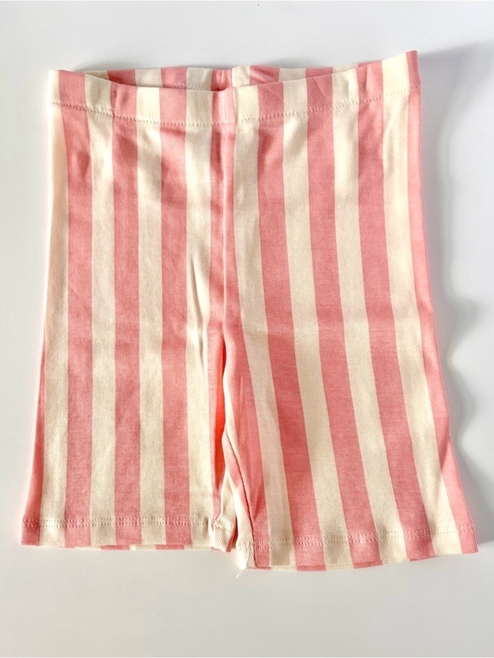 NWOT H&M Bingo Fluffy Cream Tee + Pink Stripe Shorts Set | 5Y - Picture 6 of 10
